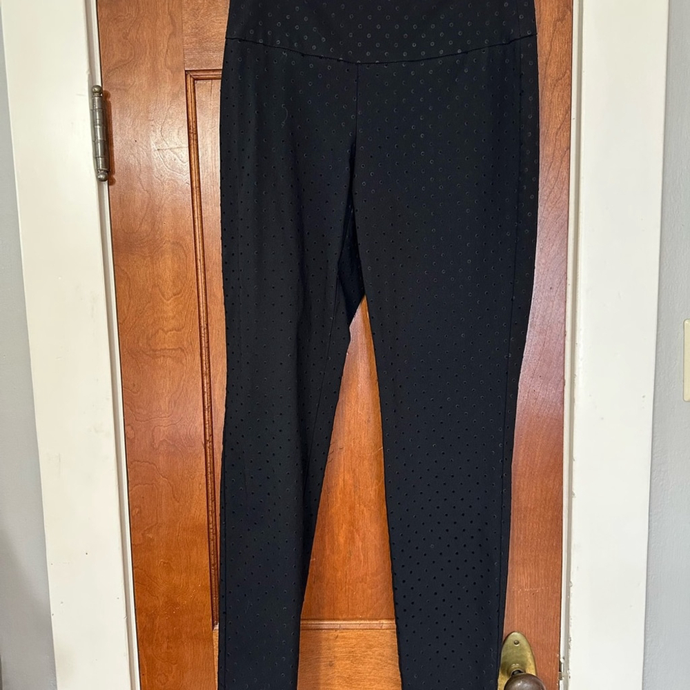 Up Brand Black Polka Dot Pants Size 6‎ Office Wear